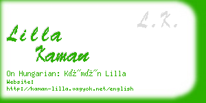 lilla kaman business card